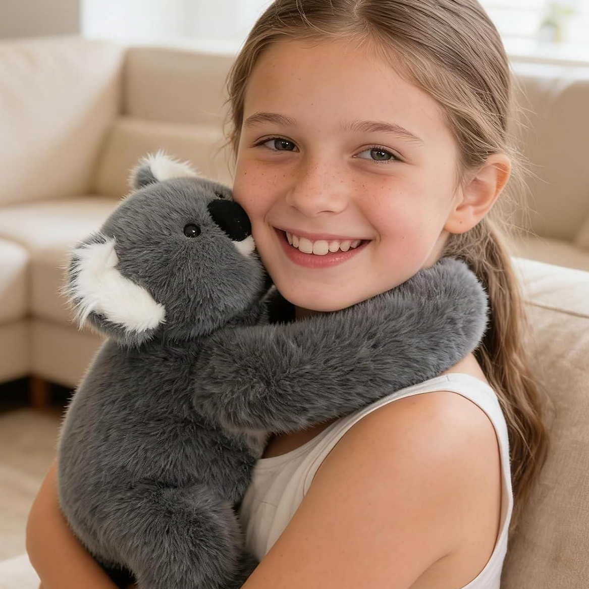Pluszowa koala do przytulania 43 cm, 0,41 kg – szara