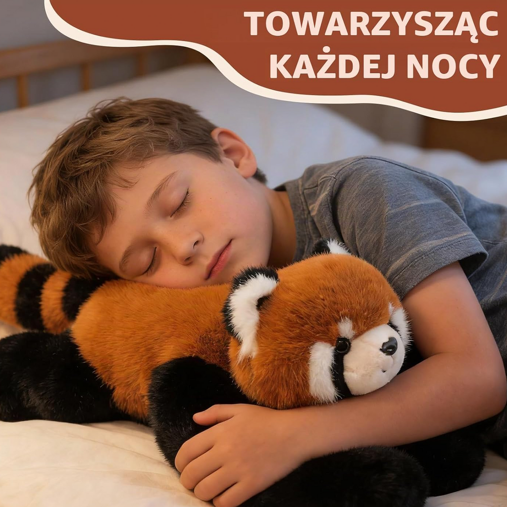 Pluszowa panda czerwona 43 cm, 0,41 kg – do przytulania