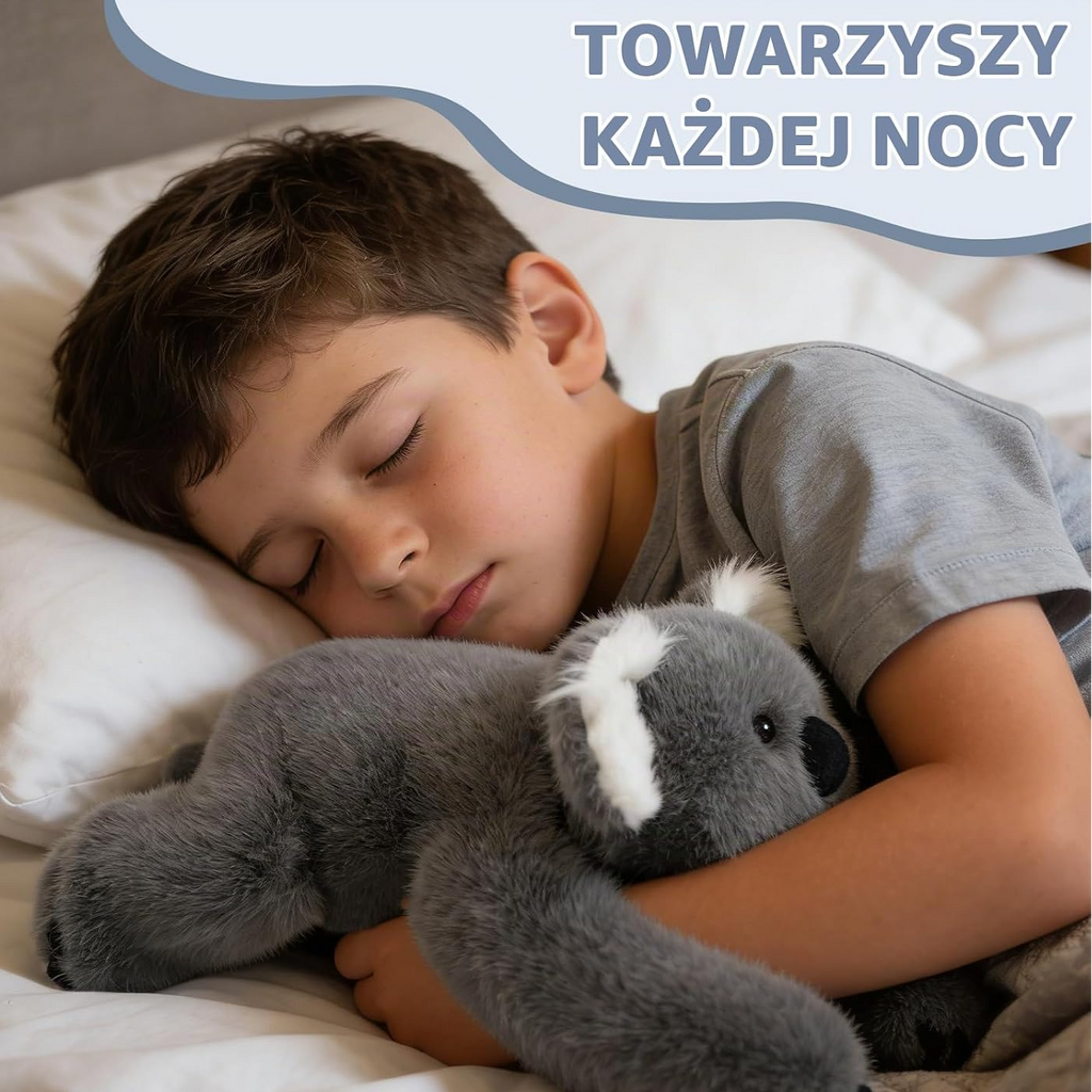 Pluszowa koala do przytulania 43 cm, 0,41 kg – szara
