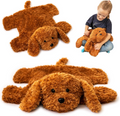 Obciążana sensoryczna pluszowa zabawka w kształcie psa, 2 kg, 55 × 45 cm – brązowa